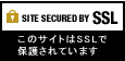 このサイトはSSLで保護されています